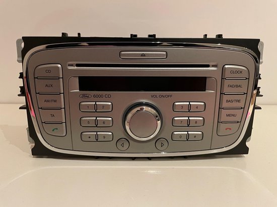 Ford Autoradio Auto Radio CD Speler 6000CD 6000 CD Focus C Max S Max Fiesta  Transit... | bol.