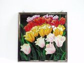 raamdecoratie glas tulpen Raamdecoraties van glas, Wand- en Raamdecoratie