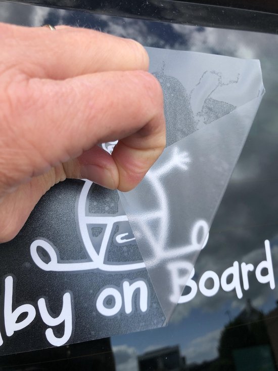 Bebe A Bord Fille Autocollant Voiture Blanc 14 X Cm Autocollant Voiture Bol Com