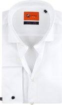 Suitable Overhemd White Twill Dubbelmanchet - maat 40