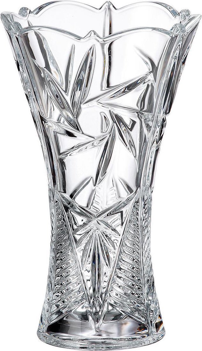 CRYSTALITE BOHEMIA PINWHEEL X VAAS 25 CM  op = op !!!
