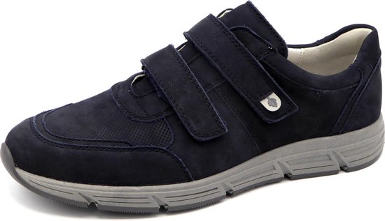 Waldläufer Heren klittenbandschoen 323301 - Blauw - Haslo Wijdte H - Maat  10 | bol.com