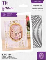 Gemini - Elements Nesting snijmal - Stitched Fancy Oval