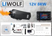 LIWOLF Air 8D - Diesel standkachel 12V 8KW met inbouwset voor Auto  Camper Boot