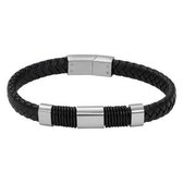 IXXXI Men armband Dylan leer zwart