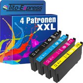 PlatinumSerie 4x cartridge alternatief voor Epson 405XL 405 XL WorkForce Pro WF-3800 WF-3820 WF-3825 WF-3830 WF-4800 WF-4820 WF-4825 WF-4830 WF-7000 WF-7310 WF-7800 WF-7830 WF-7835