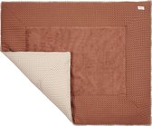 Koeka Boxkleed wafel Amsterdam - bruin - zand - 80x100cm