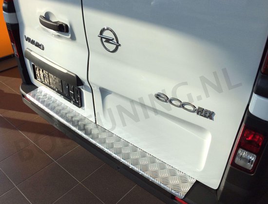 Protection de pare-chocs à plaque de contrôle en aluminium Opel Vivaro / Renault Trafic 2001-08.2019