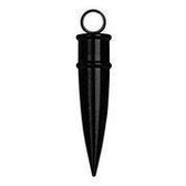 IXXXI Men pendant /  hanger bullet /  kogel voor aan een ketting mat zwart