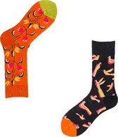 Binkie Socks Box | 2 Paar Leuke Sokken | Paradise Peace Sokken | Warme Sokken Unisex | Maat 43-46