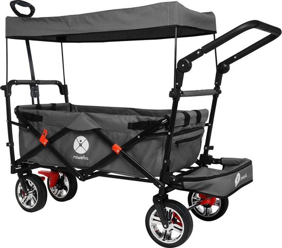 Chariot pliable - Chariot pliable / chariot de jardin - Avec toit, Trek et  barre de... | bol.com
