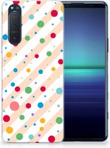 Telefoon Hoesje Sony Xperia 5II Leuk TPU Back Cover Dots