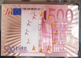 Speelkaarten - rose Goud 500 euro biljet - 100% Plastic speelkaarten