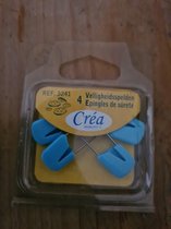 4 afgeronde Veiligheidsspelden Crea