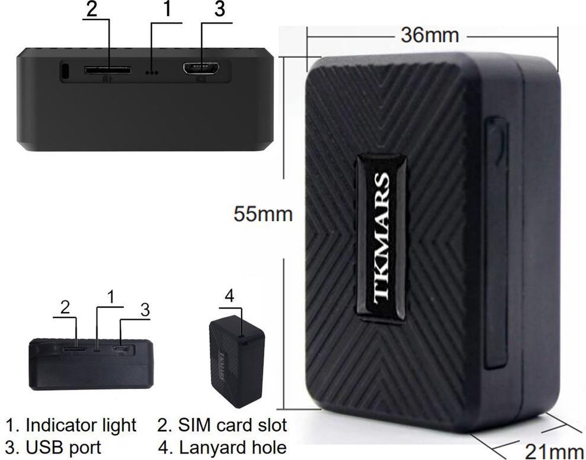 Mini rastreador automático GF07, localizador de seguimiento en tiempo
