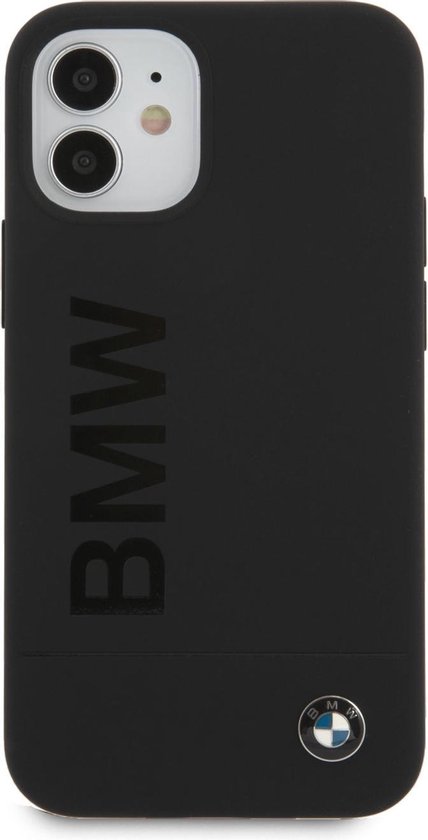 ondersteboven toilet Kritisch Zwart hoesje BMW - Backcover - iPhone 12 Mini - Big Logo | bol.com