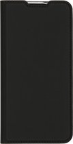 Dux Ducis Slim Softcase Booktype Motorola One Macro hoesje - Zwart