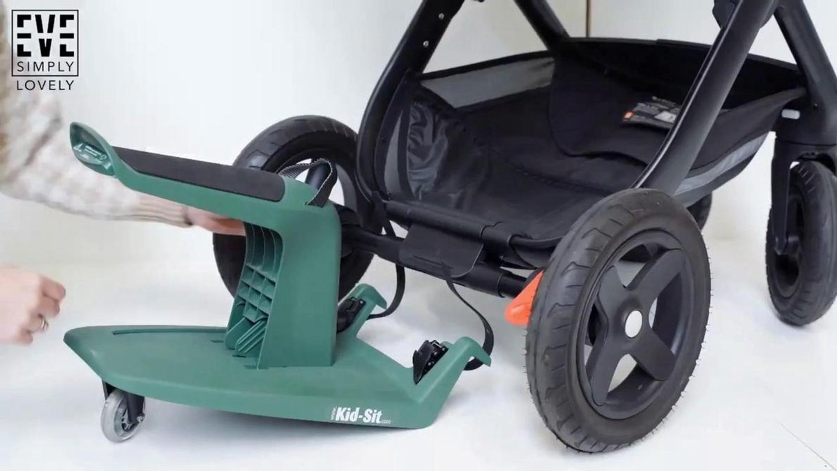 Buggy Board, universeel buggy-board met LED-wielen en zitting voor