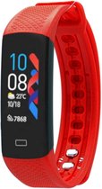 FEN Activity tracker – Hartslagmeter - Lichaamstemperatuur – Slaaptracker – Bloeddrukmeter – Rood