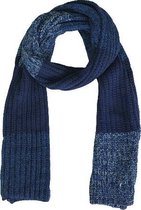 Lange Sjaal BASTIAAN - Donkerblauw / Multicolor - Heren - Acryl