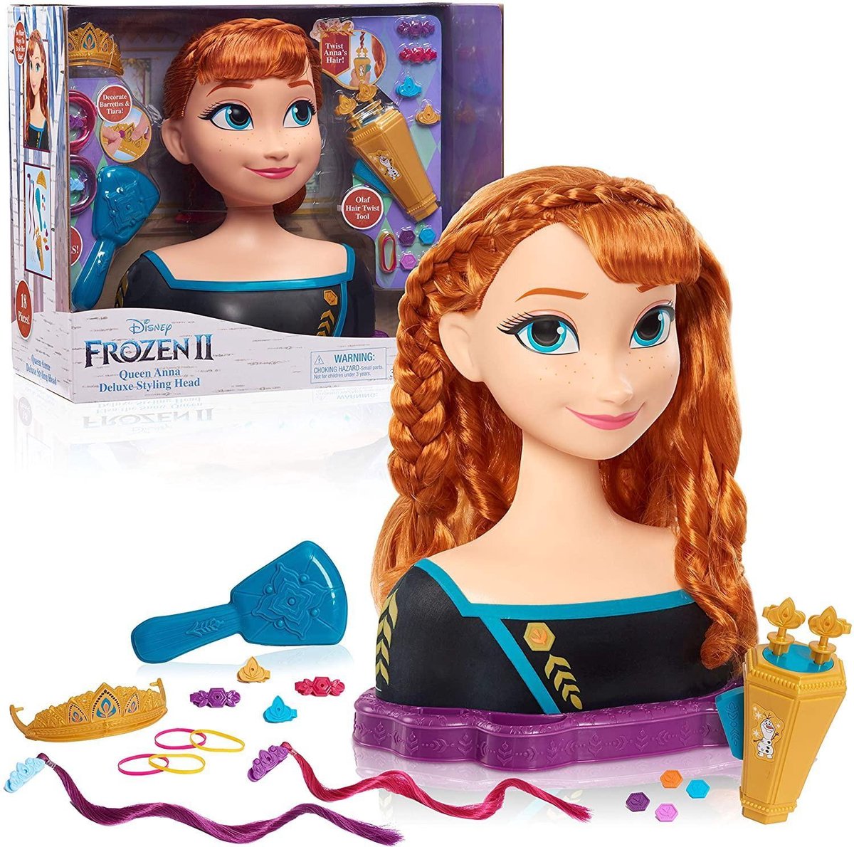Disney Frozen 2 Deluxe Anna Tête à coiffer au meilleur prix