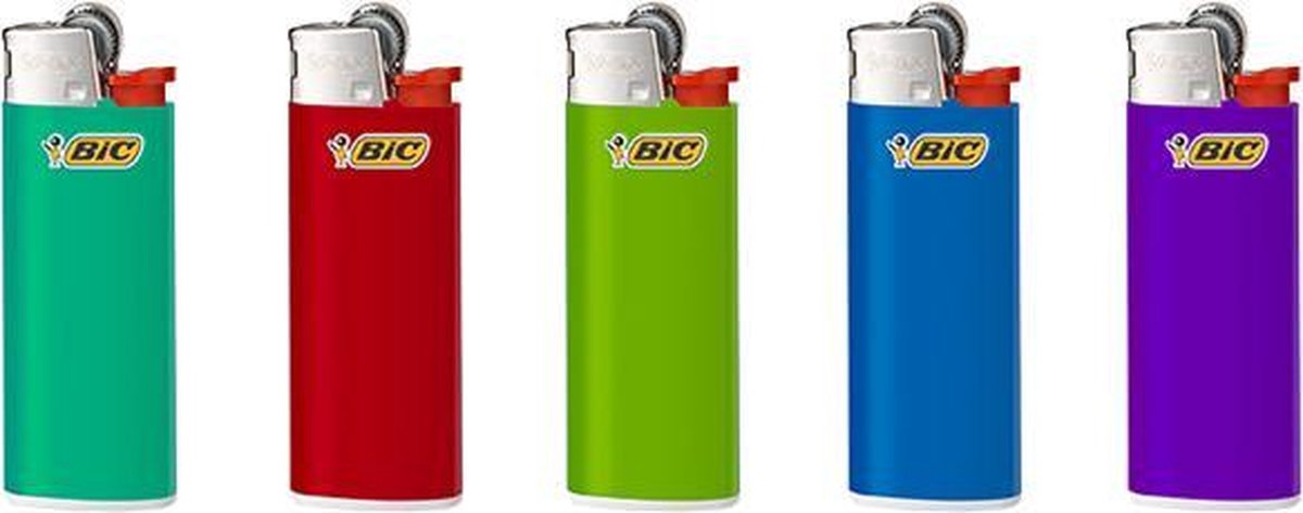 BIC Mini J25 Aanstekers / Aanstekers Willekeurige Kleuren (5 stuks) - 