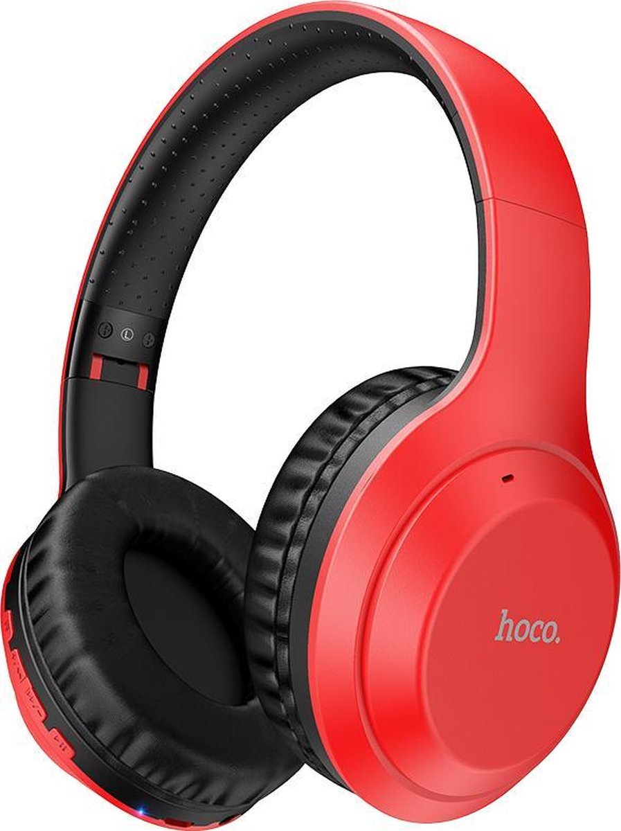 HOCO W30 Fun Move - Draadloze On-Ear Koptelefoon - Bluetooth 5.0 - Rood