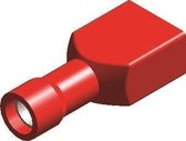 PVC KABELSCHOEN 1559 VROUW VOLLEDIG GEISOLEERD ROOD 4,8X0,8 (50ST)