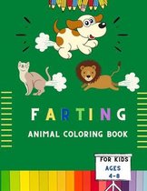 Farting animal coloring book for kids ages 4-8