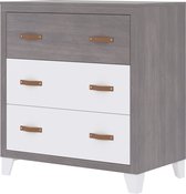 Bebies First Commode Boston - Wit/ Grijs