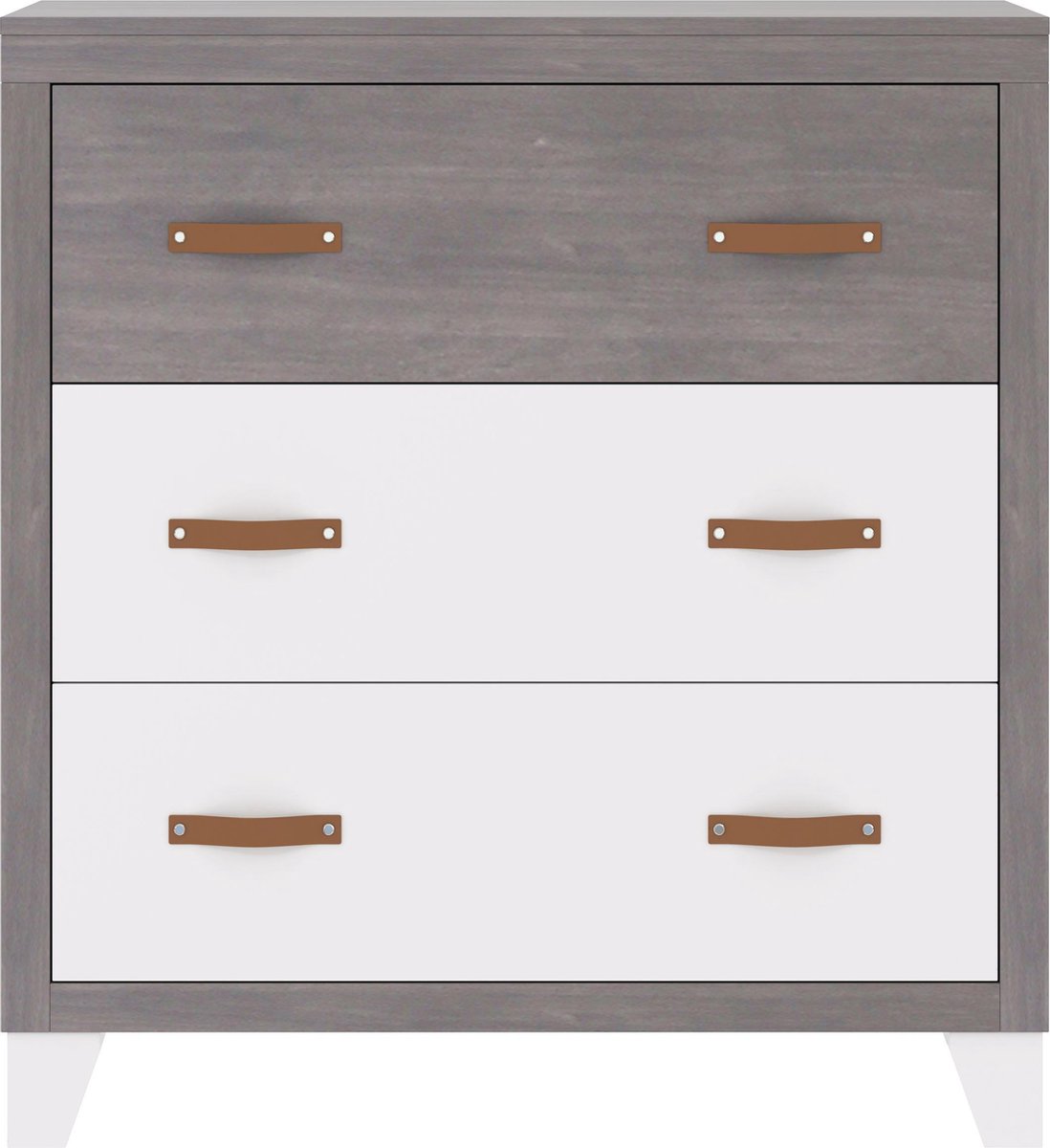 Bebies First Commode Boston Wit Grijs Bol Com