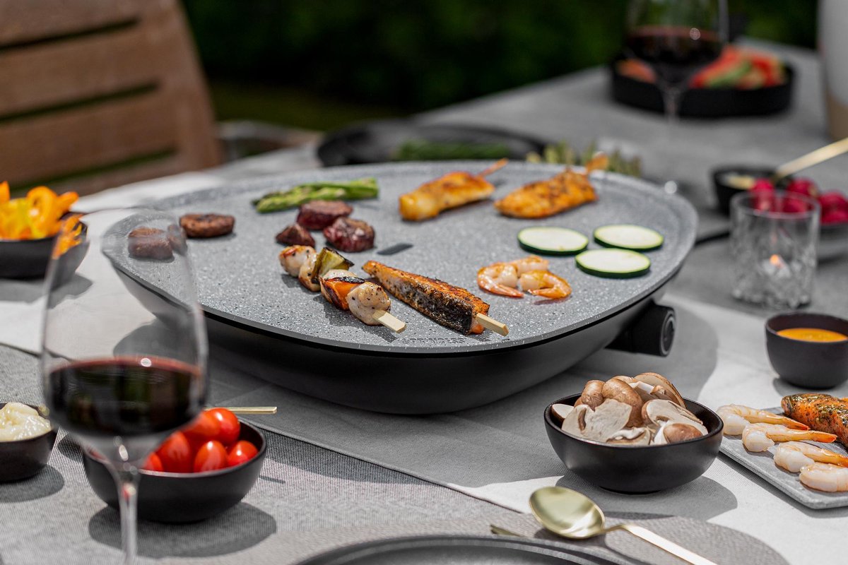Princess Table Chef Compact 103090 - Grill & Bakplaat - Gourmet - 28x28