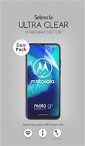 Selencia Screenprotector Geschikt voor Motorola Moto G8 Power Lite - Selencia Duo Pack Ultra Clear Screenprotector smartphone