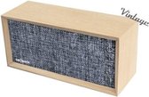 Go Rock Retro Bluetooth Speaker - Light Wood - Krachtig en Helder Geluid