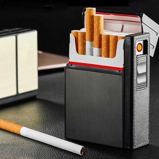 LotaHome® - Sigarettendoosje aansteker - 20pack - Elektrisch - Windproof  &... | bol.com
