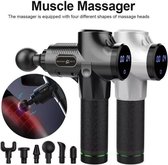 Massage Mate Massage Gun - krachtige massage gun met 30 Snelheden met 6 opzetstukken LCD touch screen & Luxe opberg koffer