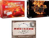 Spellenset - 3 stuks - De slimste Mens Ter Wereld & Temptation Island & Expeditie Robinson De Eilandraad