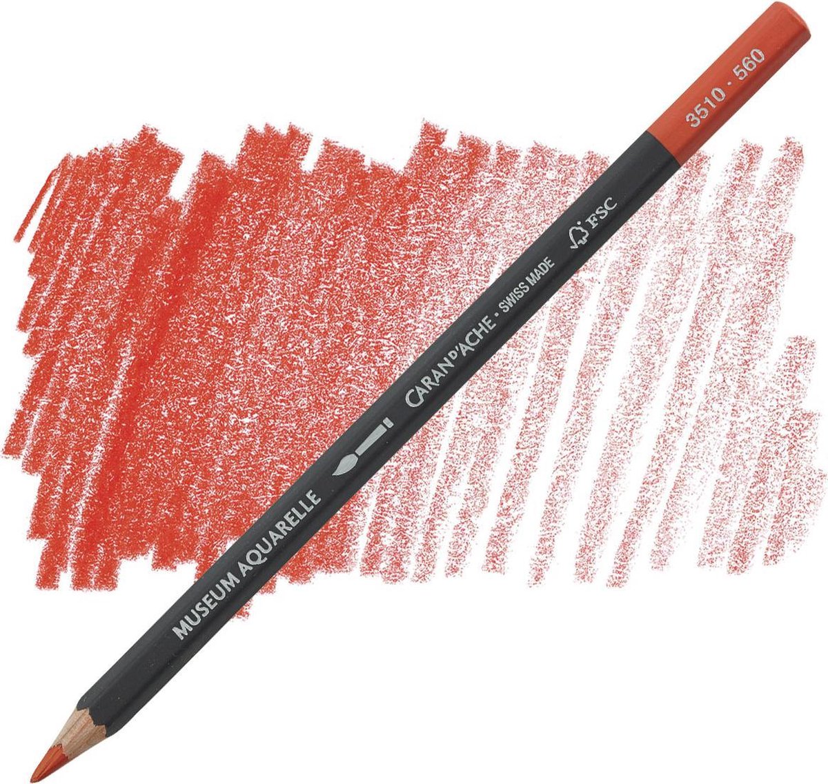 Caran d'ache Museum Aquarelle Potlood - Light Cadmium Red (560)