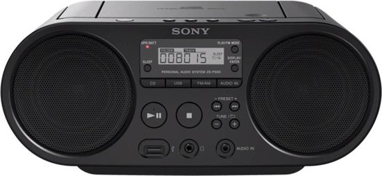 Sony ZS-PS50 - Radio/cd-speler - Zwart |