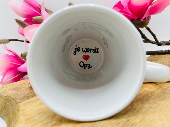 Koffiekopjes zwangerschap (aankondiging / bekendmaking) voor Oma & Opa - Voilà - Make it Personal