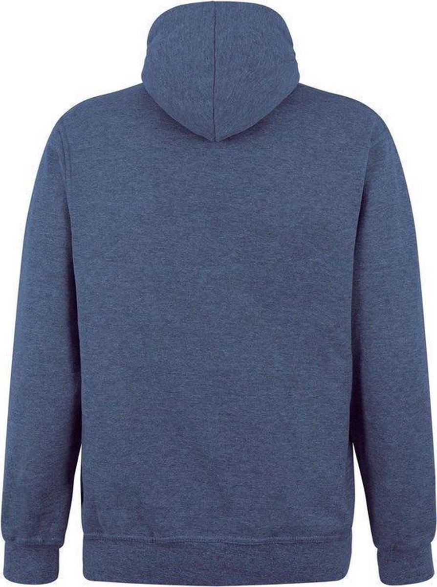 Logostar - Hooded Sweater - Trui - Vest - met capuchon - Blanco - Effen - Denim Heather - Maat XXL