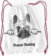 Franse Buldog art rugzak