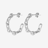Essenziale Twisted Chain Earring Silver