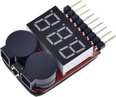 OTRONIC® LIPO tester met alarm buzzer 1S t/m 8S
