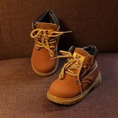 Laarzen - Kinderboots - Jongens Boots - RoodBruin Veterboots - Kinderschoenen Jongens - Jongens Laarzen - Laarzen - Veterboots jongens - Kinderschoenen - Kinderboots Zonder Wol - Schoenen - S