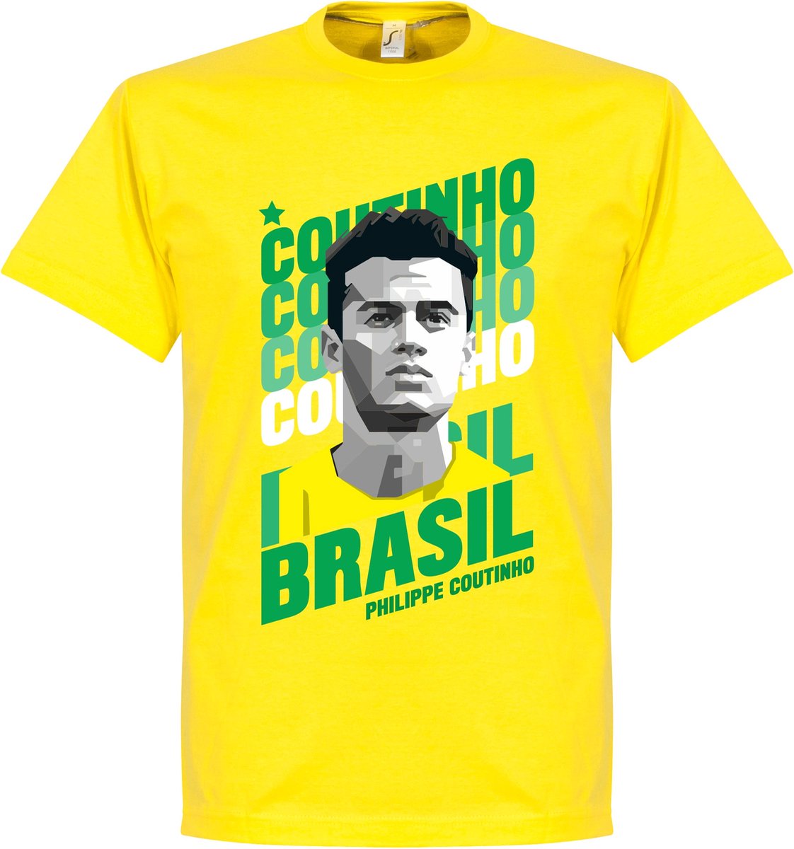Coutinho Brazilië Portrait T-Shirt - L