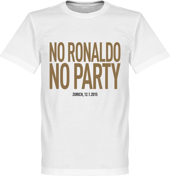 No Ronaldo No Party T-Shirt - XXL