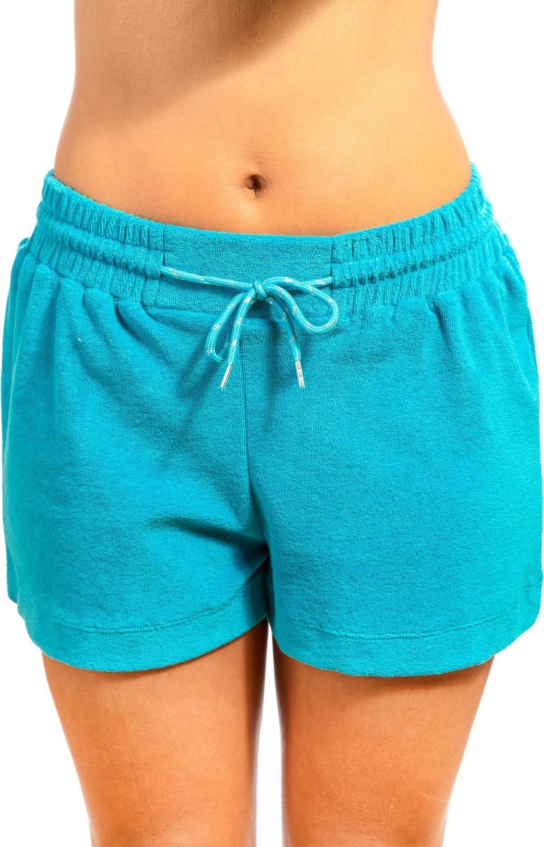 weerstand koffer Prooi Badstof Terry Ray Jane Short Turquoise M | bol.com