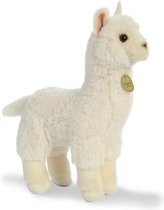 Pluche alpaca knuffel van 30 cm - kinder dieren speelgoed knuffels