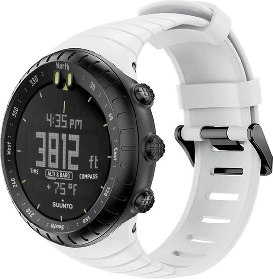 Bracelet de montre Suunto Core Bracelet de poignet en Siliconen - Wit |  bol.com